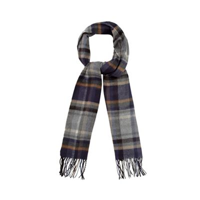 Grey checked scarf